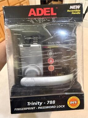 Trinity-788 Silver Fingerprint & Password Door Lock Entry System